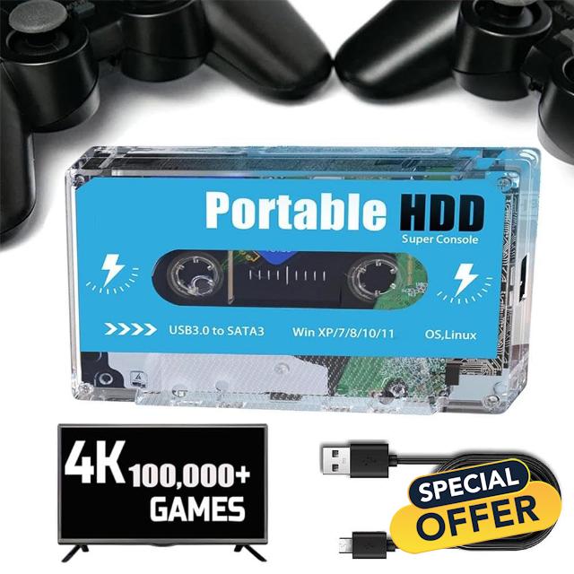 Pocket Super Console - 2024 Ultimate Retro Disk Gaming Console Cassette Support 70 Simulator