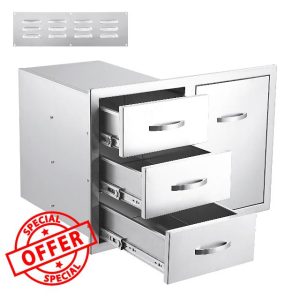 Outdoor Kitchen Drawer Combo - Stainless Steel