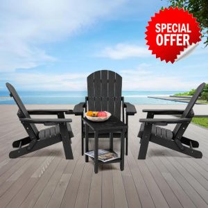 Folding Adirondack Chairs with Cup-Holder