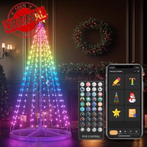 Lumary Christmas Cone Tree Lights 5.9FT 265LED