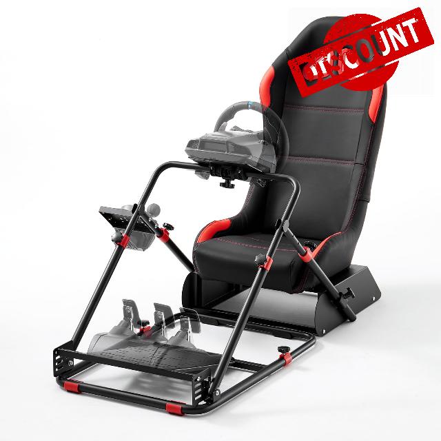DIWANGUS Racing Simulator Cockpit with Chair Leather Sim Racing Cockpit Adjustable Car Simulator for Logitech G29 G920 G923 G25 G27 Thrustmaster T300Rs T300RS GT T150Rs TX