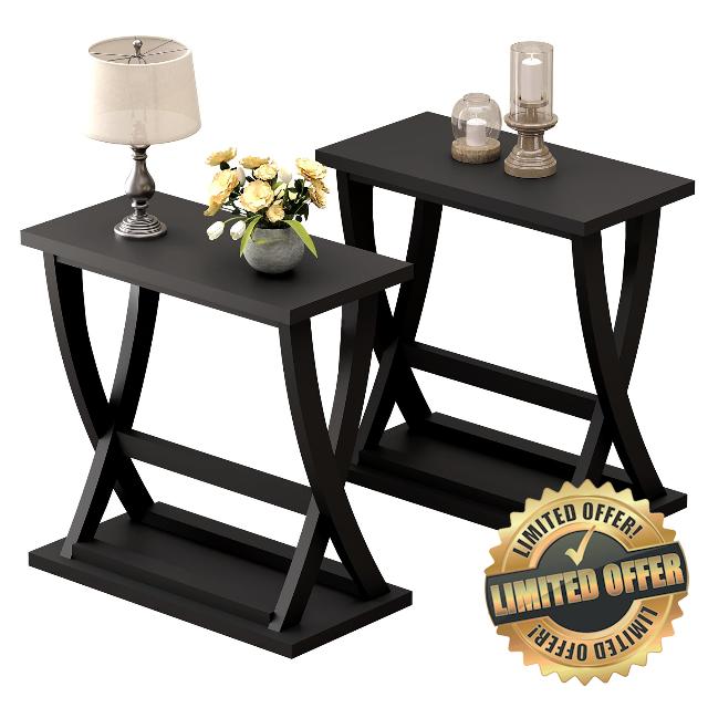 ChooChoo Black End Table Set of 2