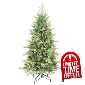 5 FT Prelit Artificial Skinny Christmas Tree