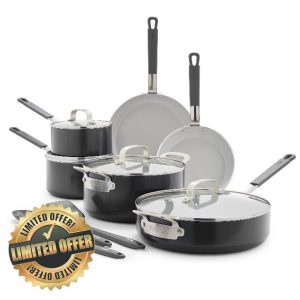 GreenPan x Bobby Flay 13 Piece Cookware Pots and Pans Set
