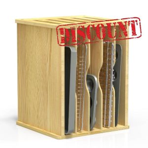 5pcs Wooden Cabinet Tray Dividers