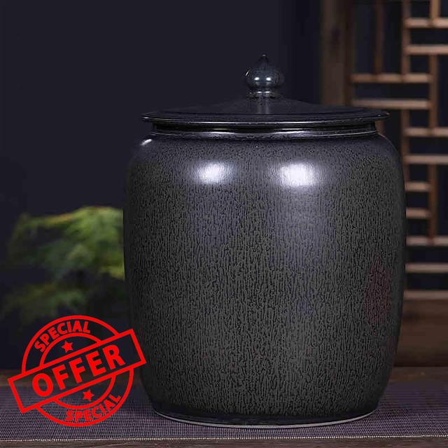 Home Rice Storage Box - Kitchen Sealed Jar With Lid Grain Dispenser