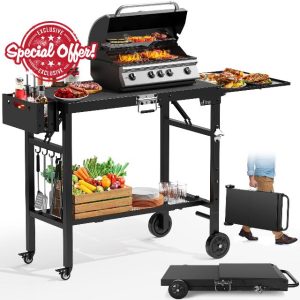 Portable Outdoor Grill Cart