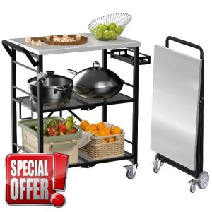 Folding Grill Cart