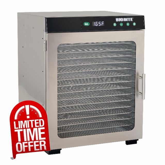 LEM Products BigBite 16-Tray Stainless Steel Dehydrator