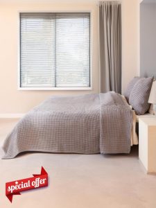 Waffle Bedspread Set of 3 Pieces
