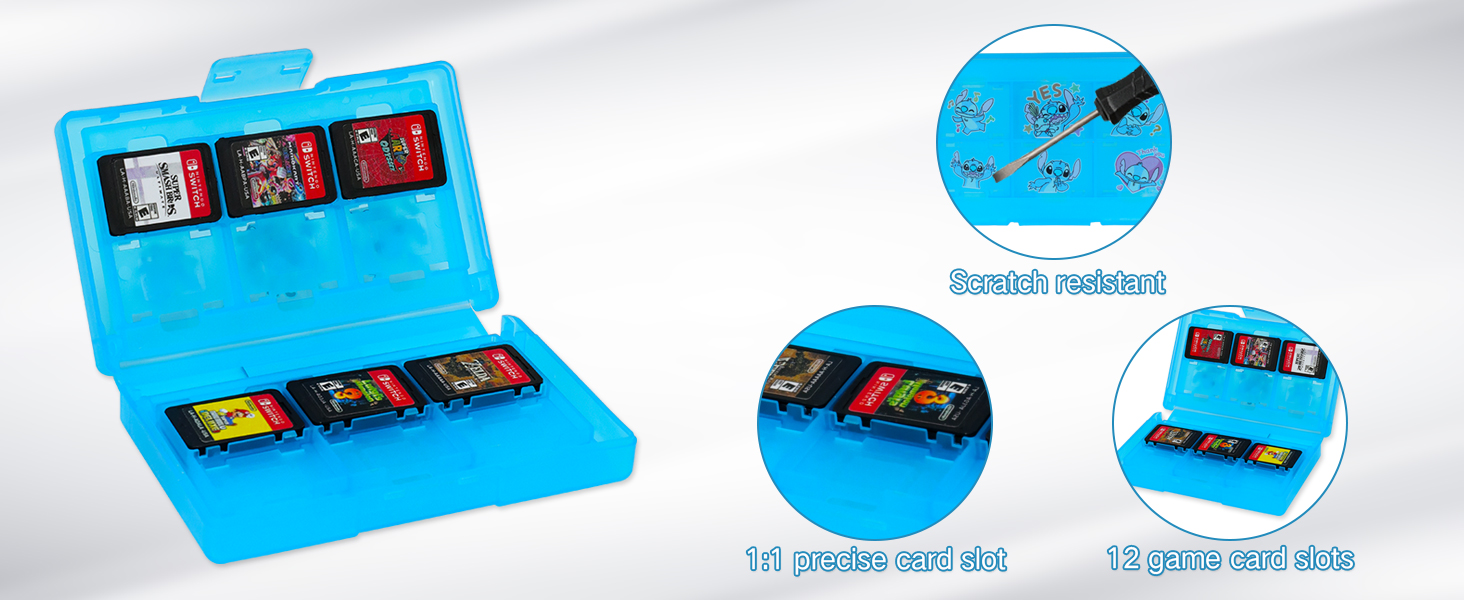 Switch Cases Bundle - carrying case, protective case,game card case, thumb grips