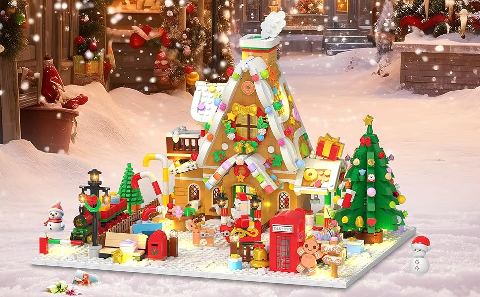gingerbread house building toy