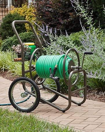 Liberty Garden Products 516, 65-Feet Retractable Hose Reel, Bronze