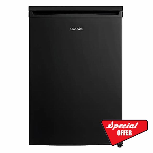 Abode Under Counter Freezer 55cm Wide Freestanding Black 91 Litre with 4 Drawers