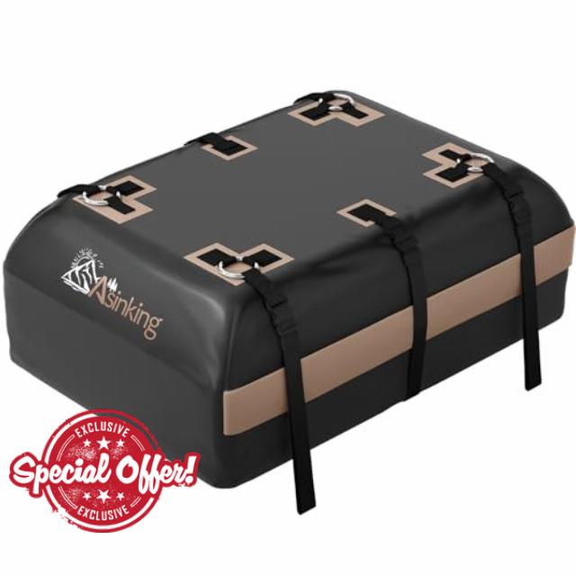 Car Rooftop Cargo Carrier Bag 21 Cubic Feet