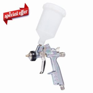 ANI Compact *Small Compressor Friendly* Midi Gravity Spray Gun 1.3mm (AH1521007A) – Sprays Custom-Smooth Like a $400 Gun
