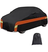 Full Car Covers for Volkswagen Tiguan 2007-2024, 6 Layers Outdoor Car Cover with Cotton, Waterpro...