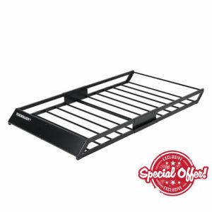 TOOENJOY 59 x 35.4 x 4.7 Inch Roof Cargo Basket Carrier