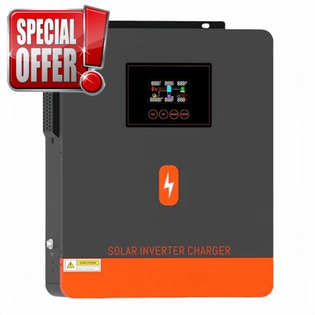 PowMr 3600W Solar Inverter 24V DC to 110V AC