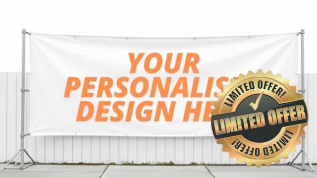 Personalised Banner | Customised Banner | | Heavy Duty PVC Vinyl Banner Indoor/Outdoor Banner | Any Size (2FT X 4FT)