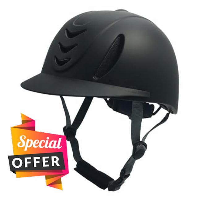 Sharplace Horse Riding Helmet Equestrian Helmet Shockproof Simple Comfortable Portable Breathable Summer Adjustable Riding Cap for Kids