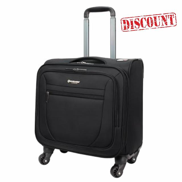 Rocklands® Rolling Laptop Bag 4 Wheel Laptop Bag Wheeled Briefcase Business Office Trolley Case Travel Cabin Bag - 8602