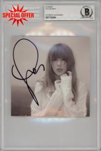 Taylor Swift The Tortured Poets Department Autographed CD Insert Cover BAS