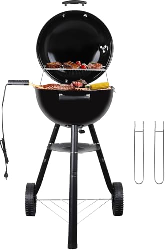 Electric Carbon Dual Purpose 1800W Portable Grill Double Design