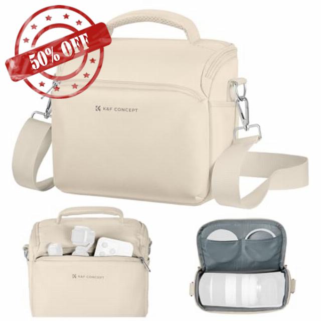 K&F Concept Camera Sling Bag Small Crossbody Camera Case DSLR/SLR/Mirrorless Compact Shoulder Photography Bags for Photographers