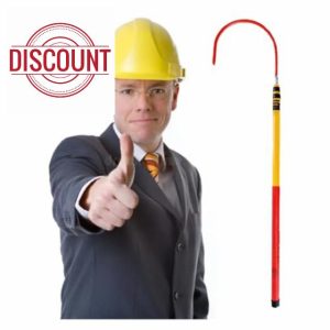 Lightweight Anti-Electrocution Rescue Hook with Telescopic Pole