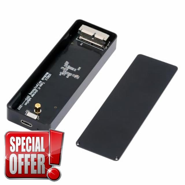 CY Adapter 20Gbps USB3.2 Type-C USB-C to 16+12Pin Mobile Box HDD Enclosure for MAC Air Pro 2013 2014 2015 2016 2017 SSD Portable Case