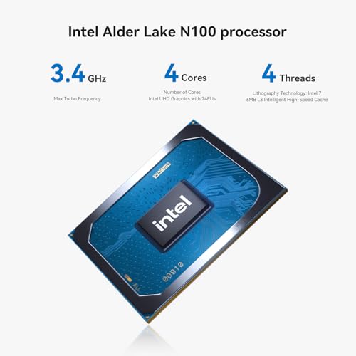 Mini Computer Support Dual HDMI 4K@60Hz Output/ 2 * 1000M LAN/WiFi-5/ BT 5.0/USB3.2 Office Desktop PC