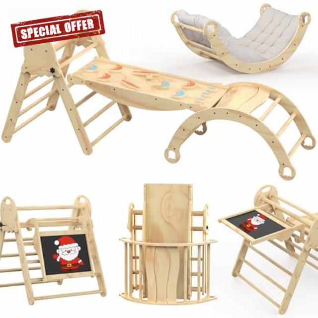 Pikler Triangle Set with Cushion