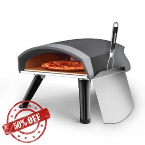 12"pizza oven outdoor，Portable propane pizza oven for outside garden backyard party