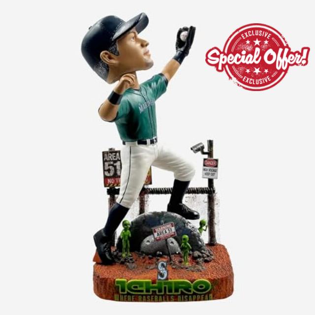 Ichiro Suzuki Seattle Mariners Area 51 Bobblehead MLB Baseball