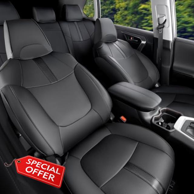 Liner Master® Seat Covers for Toyota RAV4 2019-2024 Full Covered Vehicle Accessories Fit for RAV4 LE XLE Limited (AWD)| XLE Premium (Excluding Hybrid)