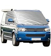 luolety Front Windscreen Wrap Cover for VW Transporter T5 T6, 210D Windshield Thermal Cover Front...
