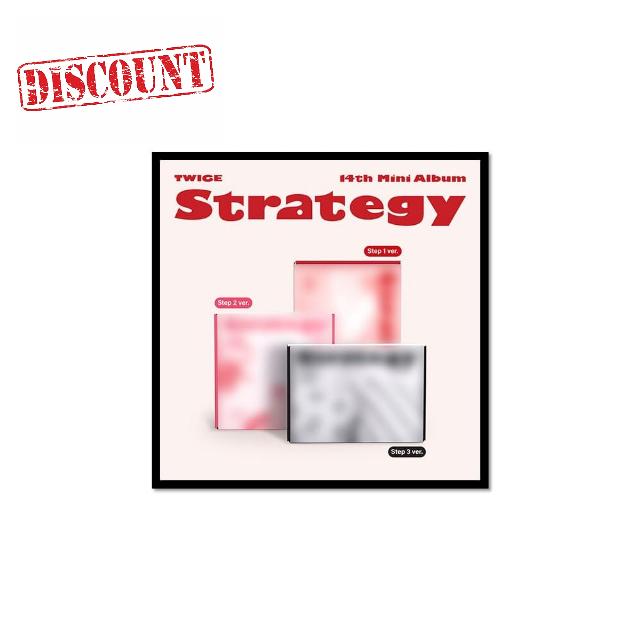 TWICE STRATEGY 14th Mini Album Standard 3 Ver Set (via DHL Express) (None Poster.)