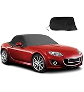 Half Car Cover for Mazda 2014-2023 MX-5 MK4, 420D Oxford Waterproof Car Cover Top Roof Protector ...