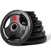 Strongway Olympic Bumper Weight Plates (5KG 10KG 20KG) Discs for Barbell - 2 Inch (2