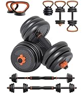 Strongway 9-in-1 PAIR 40KG Adjustable Dumbbell Home Fitness Gym Training Weights Lifting Exercise