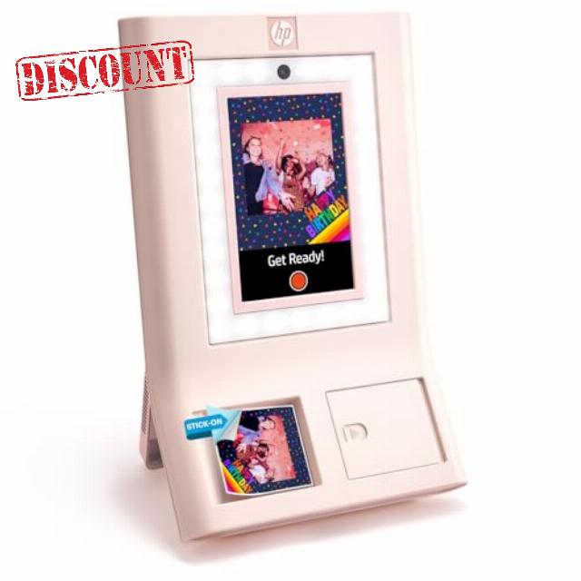 HP Sprocket Photo Booth Machine Instant Color Photo Printer - 10.1" Touchscreen