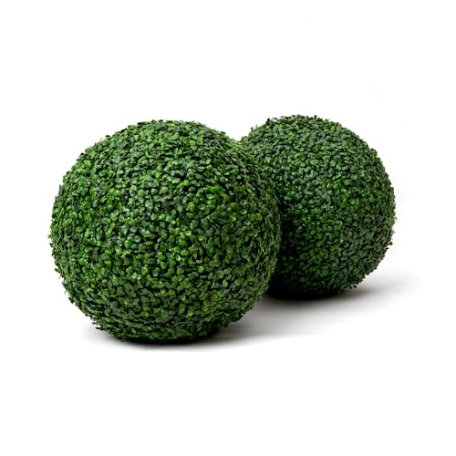 20.9" Round Faux Boxwood Balls 2 Pcs