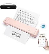 iDPRT MT888 Portable Thermal Printers, Wireless Printer Support Bluetooth, Inkless Printer suitab...