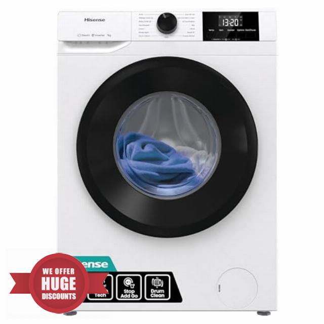 Hisense WF1G7021BW Freestanding 7 KG-Front Load Durable Inverter Washing Machine