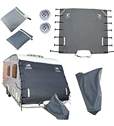 RV Air Conditioner Cover, 600D Waterproof Anti-UV RV Trailer AC Winter Cover for Roof, for Dometi...