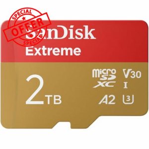 SanDisk 2TB Extreme microSDXC UHS-I Memory Card with Adapter - Up to 240MB/s