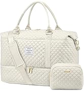 LOVEVOOK Travel Bag Gym Bag Womens Weekend Overnight Holdall Duffel Bag with Wash Bag Cabin Hand ...