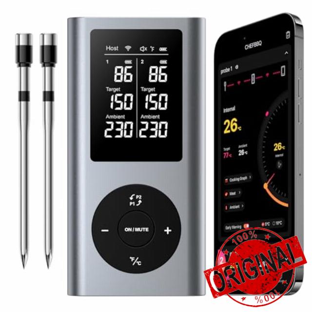 Meat Thermometer Digital Wireless with 2 Probes