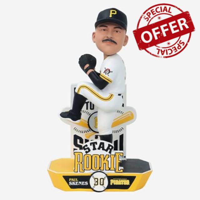 Paul Skenes Pittsburgh Pirates Star Rookie Bobblehead MLB